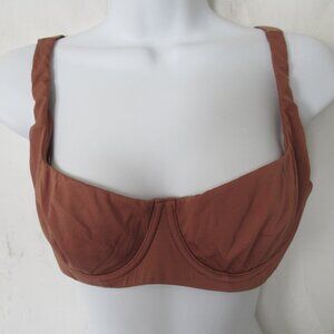 She Curve Bra 34B Brown Underwire Back Closure